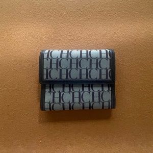 Carolina Herrera Black and Gray Wallet